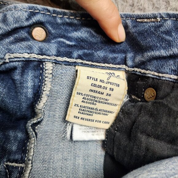 Miss Me Jeans Womens 28 Blue Bootcut Stretch Low Rise *Read* - Picture 12 of 14